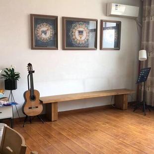 餐椅 凳穿鞋 长北长欧实木条凳凳子个性 家凳具简约现代家用NOR换鞋