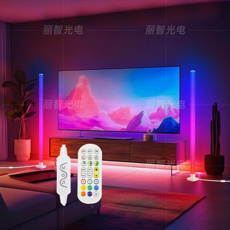 家落地灯客竞厅高级感播直间电房客厅高63493颜值落地厂氛围灯