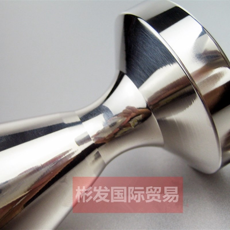 实心304不锈钢压粉器一体压粉锤填压器压粉棒 咖啡51mm 49mm 57.5