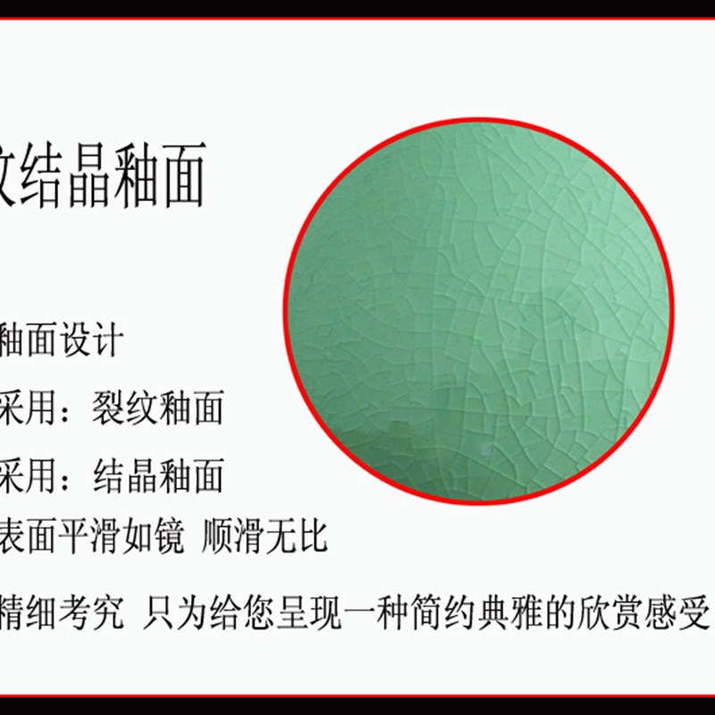 景德镇陶瓷器 插花花瓶观音玉净瓶 博古架装饰摆件设佛家禅意净水