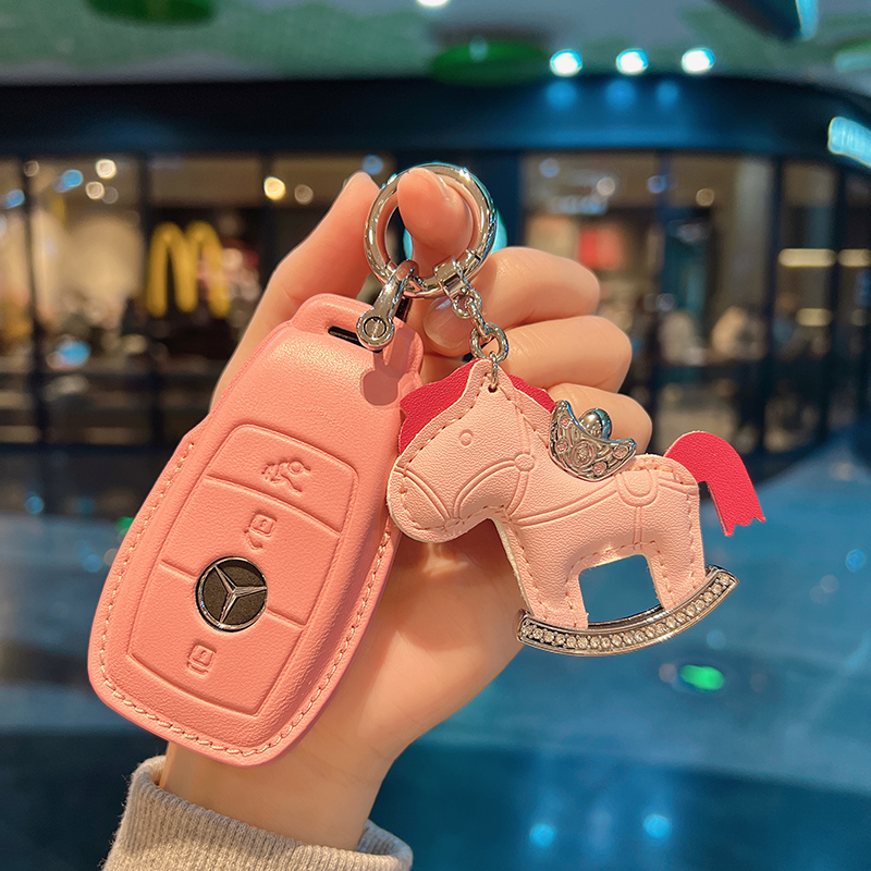 适用奔驰e300l钥匙套c260l车a200l女c200l扣glc gla glb220gle350