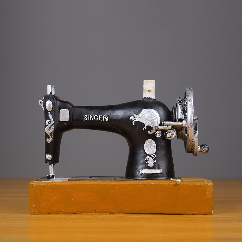 复古怀旧缝纫机店铺酒吧装饰美式咖啡厅摆设客厅家居摆件工艺品