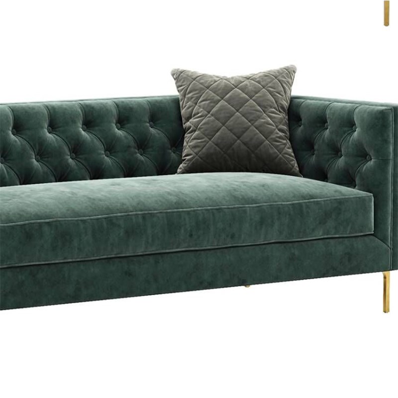 轻奢意式极简大户型客厅3人沙发美式简约酒店休闲区接待布艺沙发