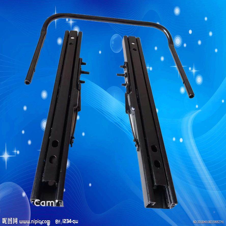 WHD锁厂供应汽车座椅双滑解滑轨C型双解锁家轨