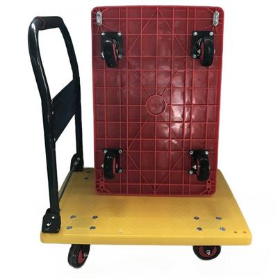 静车音平板手折推车92加厚仓库工具车小推拉货拉叠车四轮手平板车