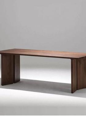 北RPR欧原大木板长形全实木家用餐极桌简新中式工作台办方公桌