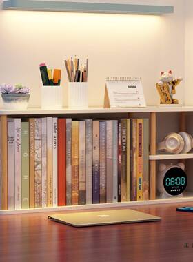 书儿上分层书架办HJV公桌面层置物架简易童储物学生桌收多纳小型