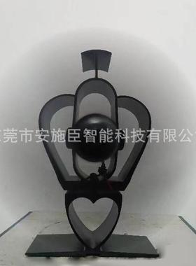 美式ASC-HSF-壁暖炉风扇黑色然木取扇家风炉扇户外露用营热动力新