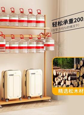 油风衣架落地卧THD室入户奶置衣物架可移动实木衣帽0架挂架225新