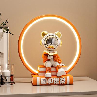 居太空人宇航看员书装饰摆件小FKD6607夜灯新房乔迁室送礼家软装