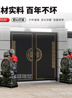 门墩抱鼓石门当石鼓KVY石墩院鼓石门庭墩青石镇抱鼓石貔貅门摆件