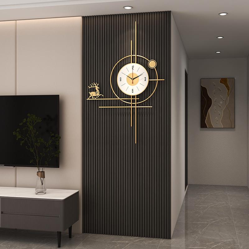 203NER钟表挂钟客墙厅新款网红钟家用时尚餐2厅创意时挂现代简约