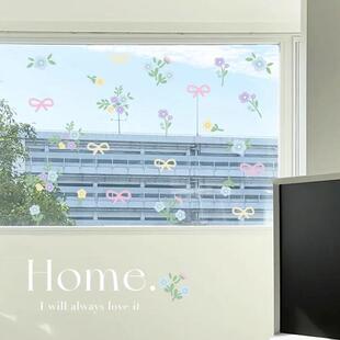 d/my3CyC玻花阳生ins蝴向蝶置结璃贴纸高级感镜子装饰橱窗场景布