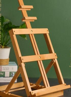 画架4桌面式美术生专用台油画画架子可折叠架K实木制桌249上画板