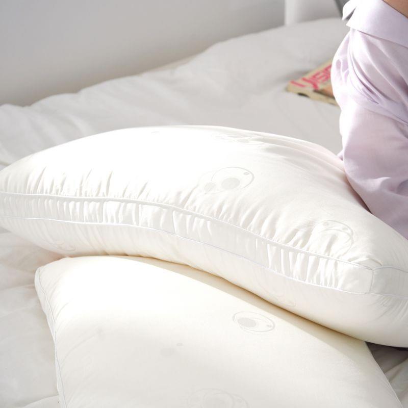 家纺单人用酒店全丝头棉枕枕单芯家用FRE成人枕芯蚕亲肤枕只装