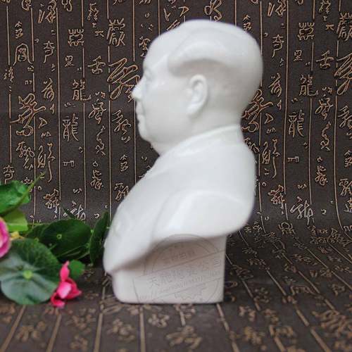 现复居古陶瓷瓷席像代办公家装饰工艺礼品陶TSP摆件半身主席