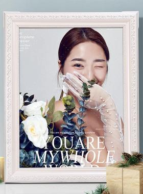 实寸木画0框外框装裱挂9928PduC墙创意尺寸照片16大22436欧式复古