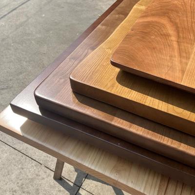 实木桌面PEG松木榆木材板原桌办公桌大板木白蜡木桌板实木吧餐台