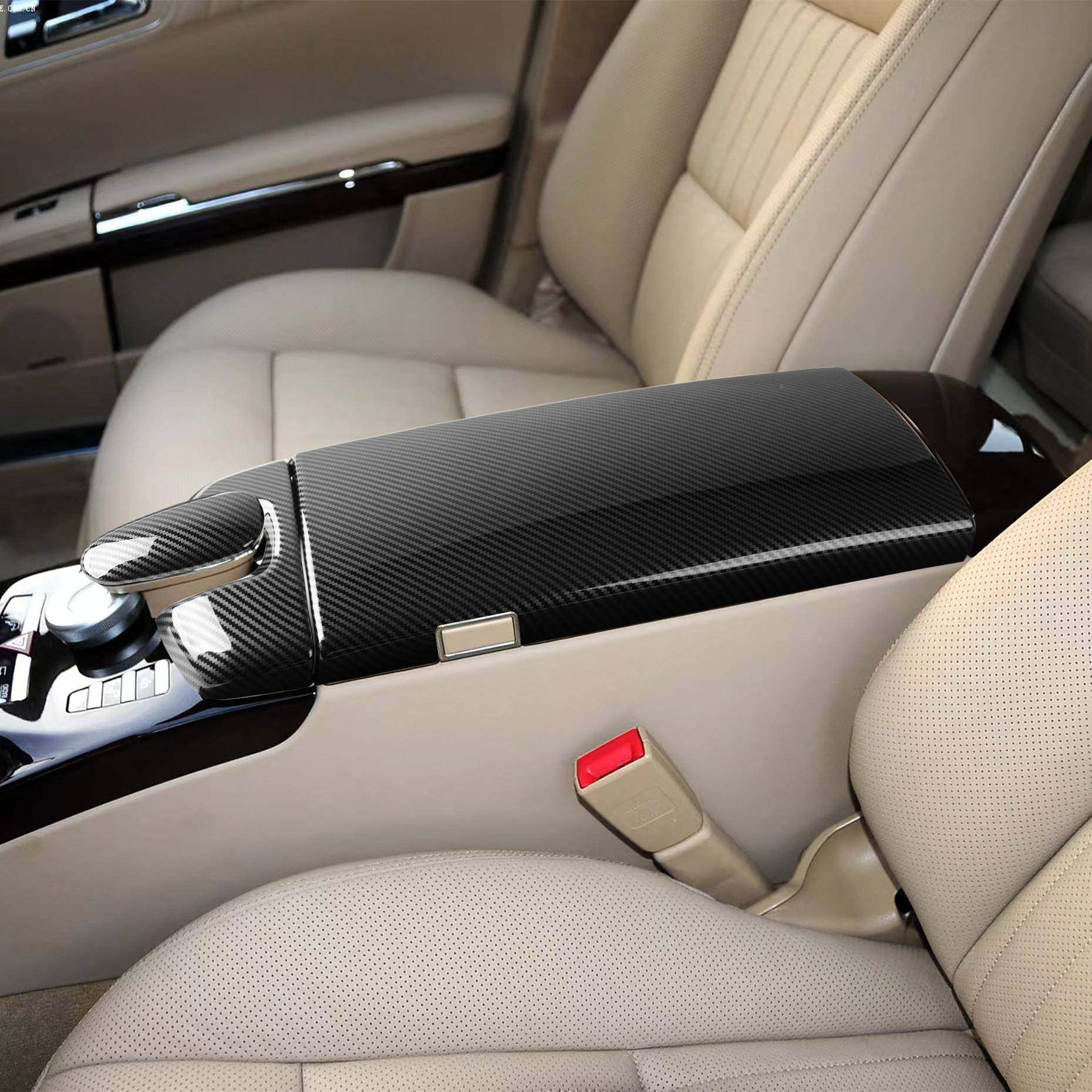 奔驰0W7-13款221老S级S893350LS装600LS500L改中控扶手箱保护盖板