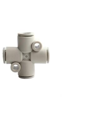 SMC型KQ2TW04/06/08/10/12四通十字接管接插气管快速接头气动元件