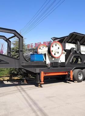 建筑垃圾破碎制砂一体站 移动式多功能碎石制砂生产车 移动制砂车