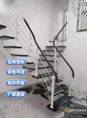 楼内梯室16980l网oft简约直跃层复梁式钢木阁楼旋转公寓红现代轻