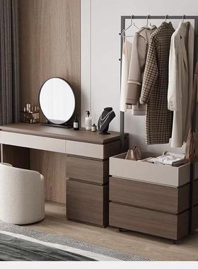 木新款爆款实梳妆台化妆台卧纳51174收柜一体实木胡桃木小户型室