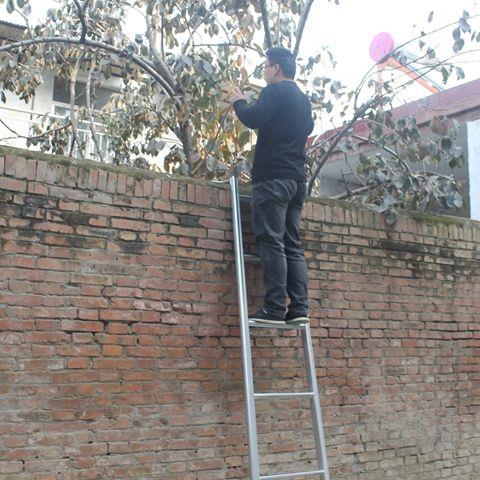 3ft梯子用F7685J9M家直梯便携铁梯工程一梯米4米3字.6米楼梯加厚