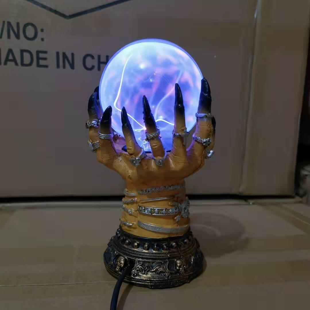 厂家HPG直销万圣节场景具布道手静电负离子置感应魔魔球创意水晶
