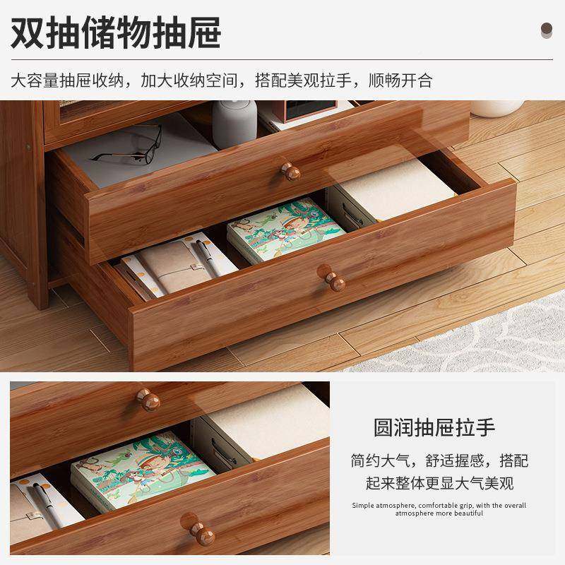 书架落地家用客厅柜简易置YXQ物书架防子墙尘亚克力靠收纳展示柜