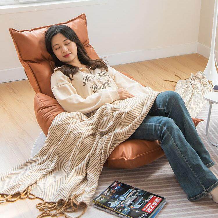 单人日式榻榻米飘椅窗人宿沙46848发床上靠背舍学生家用扶懒手舒