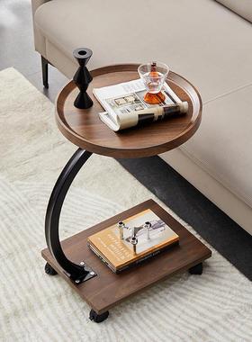 严工7784厂轻奢创意边几可升降客厅茶简阳台角几桌可移动约方桌选