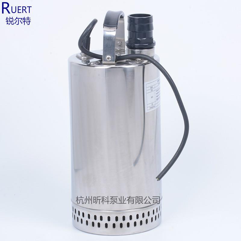 RUER水T不小型潜泵220/3DVJ80V喷泉泵qdn3-5家-0.12锈钢用清水泵
