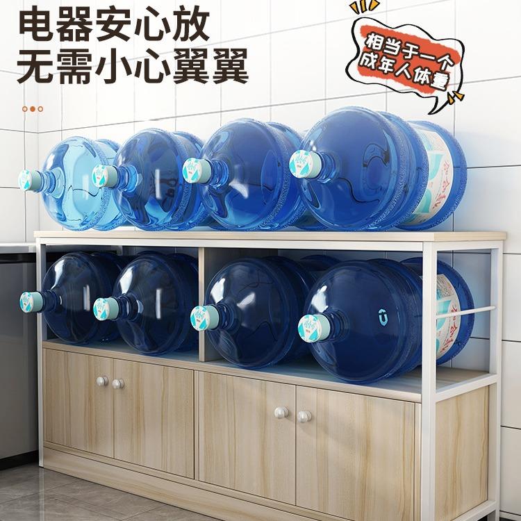 厨房物餐架落地多层收纳柜子多储77618641物柜功能边橱柜微波炉置