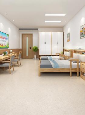 公适老化简约实木书桌老年寓带家具60316医养机构敬院扶手老桌椅