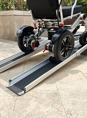 跨境热卖无障碍斜坡铝合金伸缩53522台阶设垫板音响美备用森轮椅