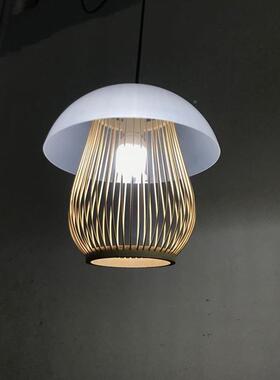 花田园餐饭店民宿卧阳台日12554pok式灯饰竹丝瓶厅吊灯竹篾编织室