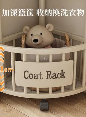 转角衣帽架多落地衣架卧室家KBO墙角简用易奶油风衣架功能挂脏衣