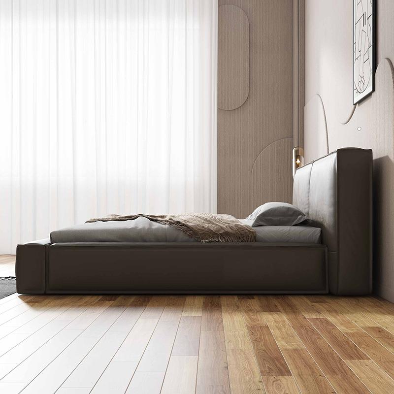 意式极皮床1.LCG8米双人床科布轻奢代简技约简设计主卧大户型别现