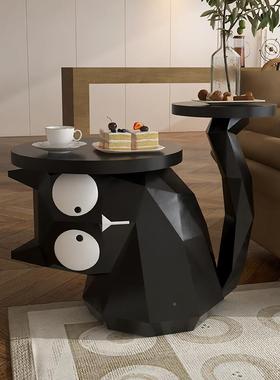 创意托小客厅沙发边41050几桌角几柜移动装床头可柜猫咪落地盘饰