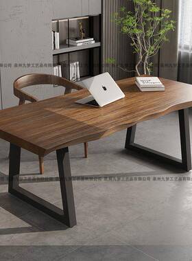 九电梦桌实木职家用脑办公单人长条59570书房员办公桌会议室老板