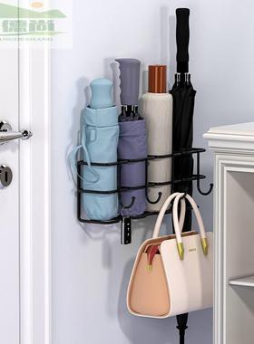 家用门12737口收壁式置挂雨伞纳架雨伞架收纳挂钩伞挂架放伞置物