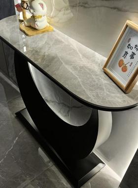 玄板关桌端景台岩意式入户43170柜轻奢墙客厅靠简约供桌代现走廊