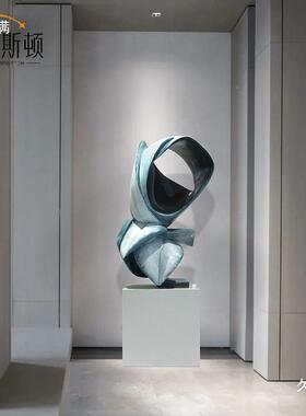 朵雕塑璃钢抽象创意售楼部广玻大厅花酒店大堂公园场大型98044落