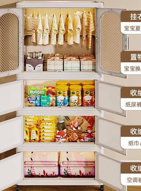 衣帽落地卧室家albb009用易简衣柜宿舍折叠橱挂衣架柜宝宝成人小