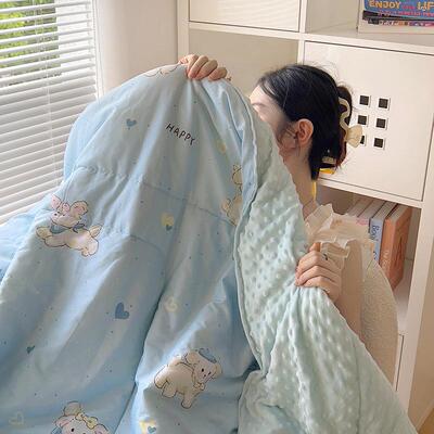 单纯棉春秋被a类母婴纤级大豆YPV子维被双人宿舍学生被家用南通家