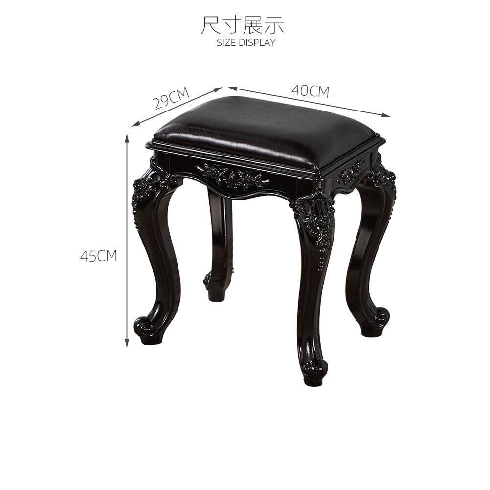 W8欧式式梳凳妆凳子化妆软包F7596HS9小方凳美家用台椅公主卧室美