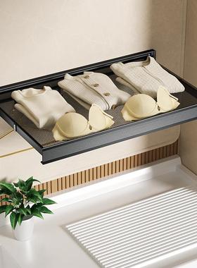 晾衣网阳台晒衣篮免打孔羊衫平新铺网毛架兜伸缩隐YGY形凉袜子晾