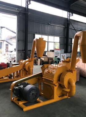 废木材粉碎小旧型树枝树叶锯末机59338柴机移动式玉油米秸秆粉碎