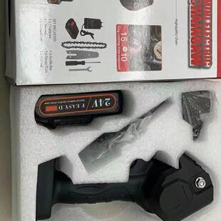 迷你电电动单手锯木工修枝锯充电锯手持手剧锂锯SCDJ-01电单4锯电